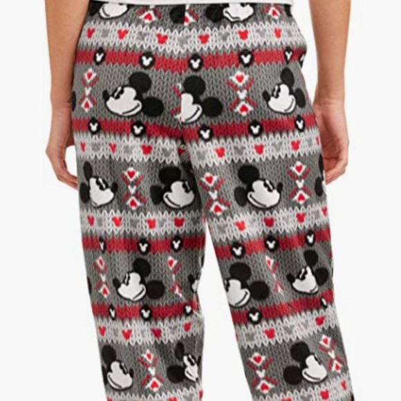 Disney Women's Mickey Mouse Cuffed Jogger Sleep Pant Size XL - Picture 3 of 5